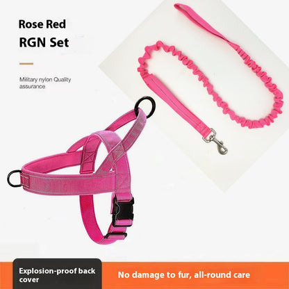 Dog Breast Strap Vest Jacket Medium Large Dog Pet Hand Holding Rope